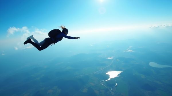 Des sensations nouvelles avec un saut en parachute
