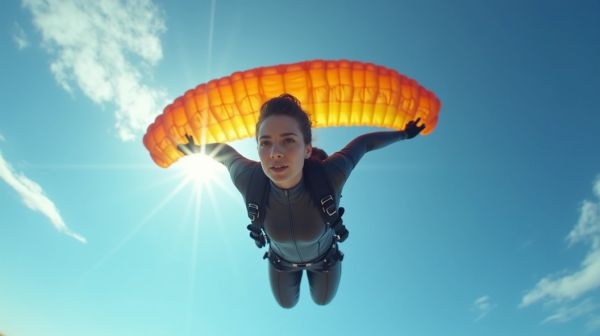 Des sensations nouvelles avec un saut en parachute
